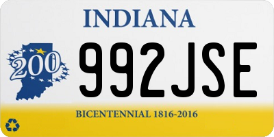 IN license plate 992JSE