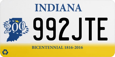 IN license plate 992JTE