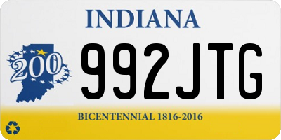 IN license plate 992JTG