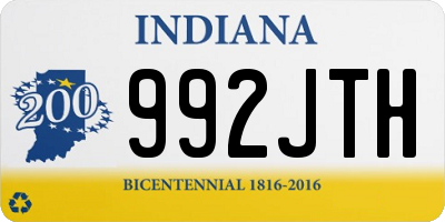 IN license plate 992JTH