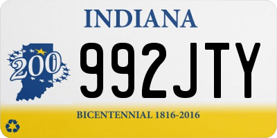 IN license plate 992JTY