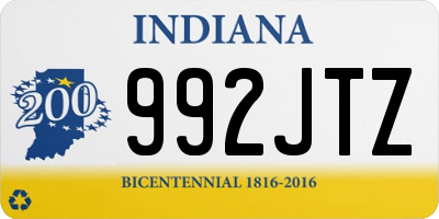 IN license plate 992JTZ