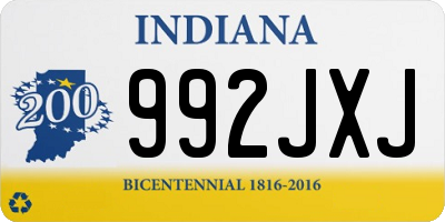 IN license plate 992JXJ