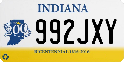 IN license plate 992JXY