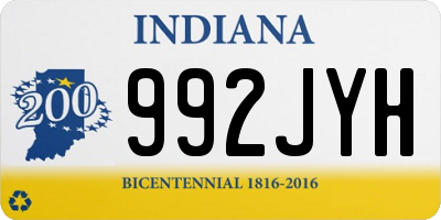 IN license plate 992JYH