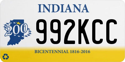 IN license plate 992KCC