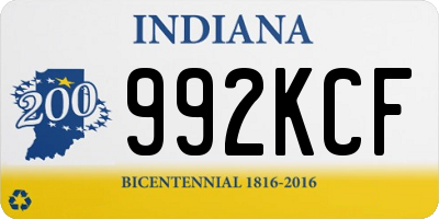 IN license plate 992KCF
