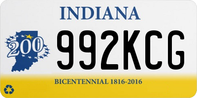 IN license plate 992KCG