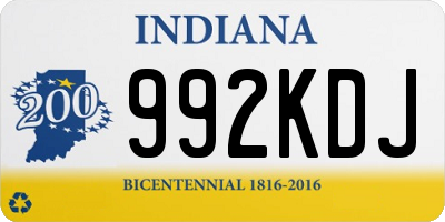 IN license plate 992KDJ