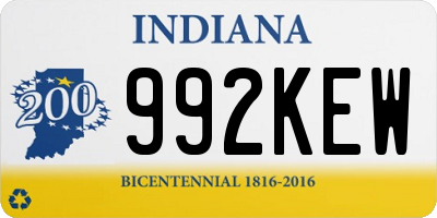 IN license plate 992KEW