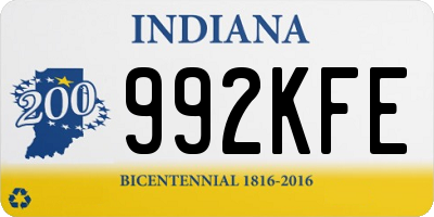 IN license plate 992KFE