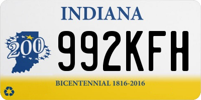 IN license plate 992KFH