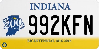 IN license plate 992KFN