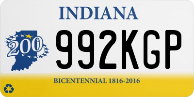 IN license plate 992KGP