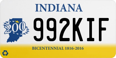 IN license plate 992KIF