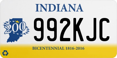 IN license plate 992KJC