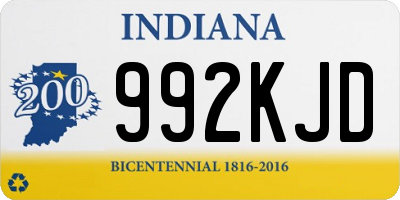 IN license plate 992KJD