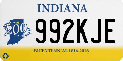 IN license plate 992KJE