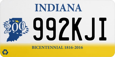 IN license plate 992KJI