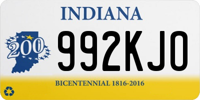 IN license plate 992KJO