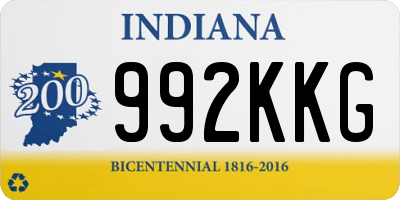 IN license plate 992KKG