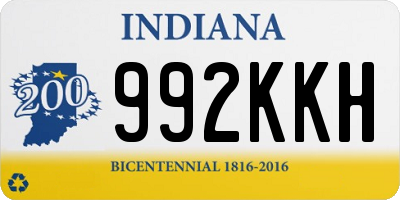 IN license plate 992KKH