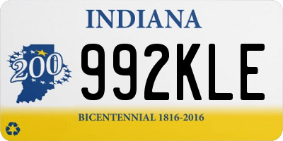 IN license plate 992KLE