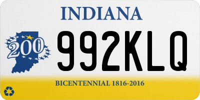 IN license plate 992KLQ