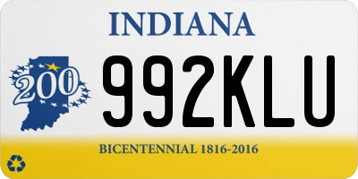 IN license plate 992KLU