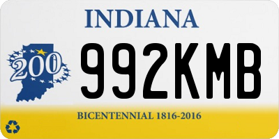 IN license plate 992KMB