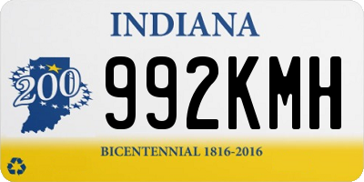 IN license plate 992KMH