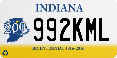 IN license plate 992KML