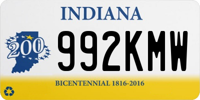 IN license plate 992KMW