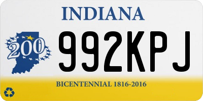 IN license plate 992KPJ