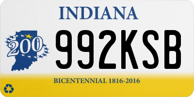 IN license plate 992KSB