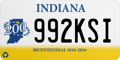 IN license plate 992KSI