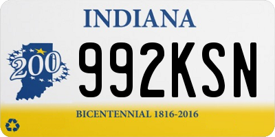 IN license plate 992KSN