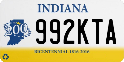 IN license plate 992KTA