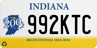 IN license plate 992KTC