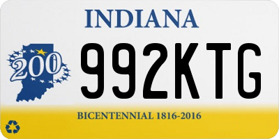 IN license plate 992KTG