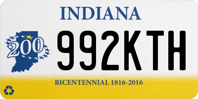 IN license plate 992KTH