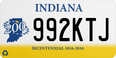 IN license plate 992KTJ