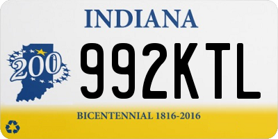 IN license plate 992KTL