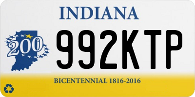 IN license plate 992KTP