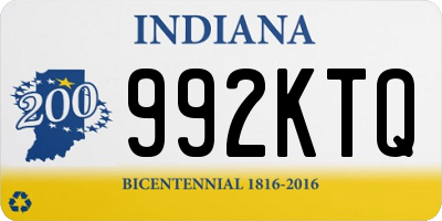 IN license plate 992KTQ