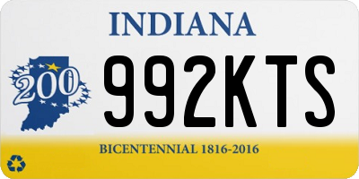 IN license plate 992KTS