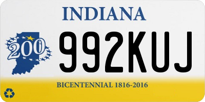 IN license plate 992KUJ