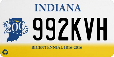 IN license plate 992KVH