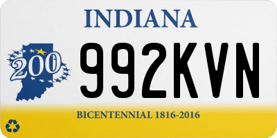 IN license plate 992KVN