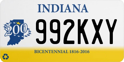 IN license plate 992KXY